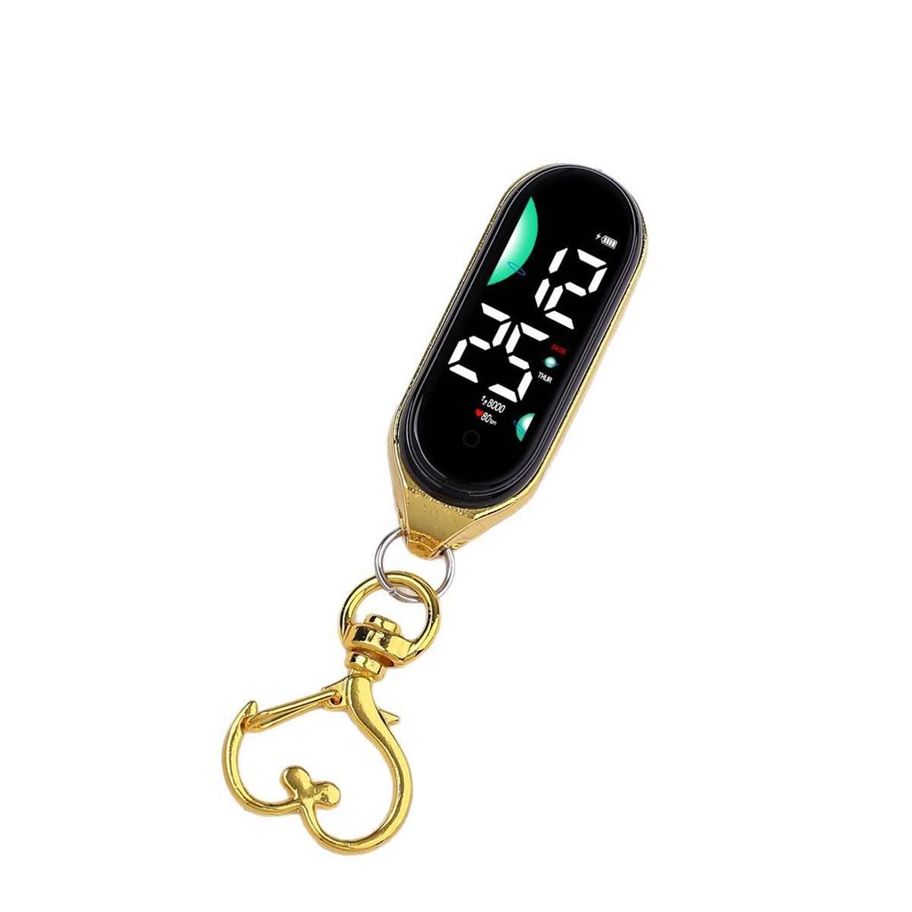 High-Value Luminous Touchscreen Keychain Clock for Students
