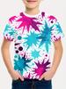 Kids Clothes Boys' Summer 3D Tie-Dye Rainbow T-Shirt Casual Crew Neck Children Top Short Sleeve Kids T Shirt Children's Clothing