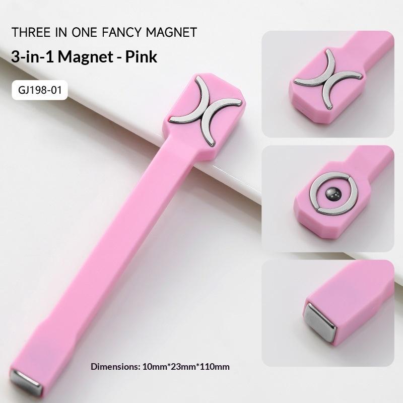 Strong Cat Eye Magnet 3-in-1 Nail Art Tool Multifunction Magnet for DIY Magnetic Gel Polish Salon Use