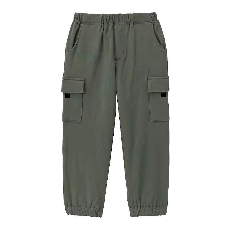Children s Cargo Pants 2025 New Style Boys and Girls Spring Pants for Older Kids, Cool Casual Long Pants, Loose Sports Pants Army Green 160