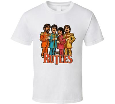 The Rutles All You Need Is Cash Band Fittizia Caricatura Maglietta per Fan