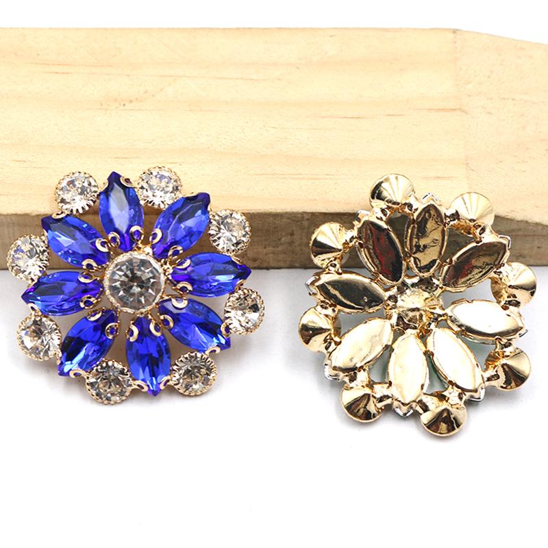 LKERAN5PCS37 * 37MM Circular Diamond Inlaid Acrylic Horse Eye Used For Clothing Buttons, Bow Hair Accessories, Jewelry Accessor