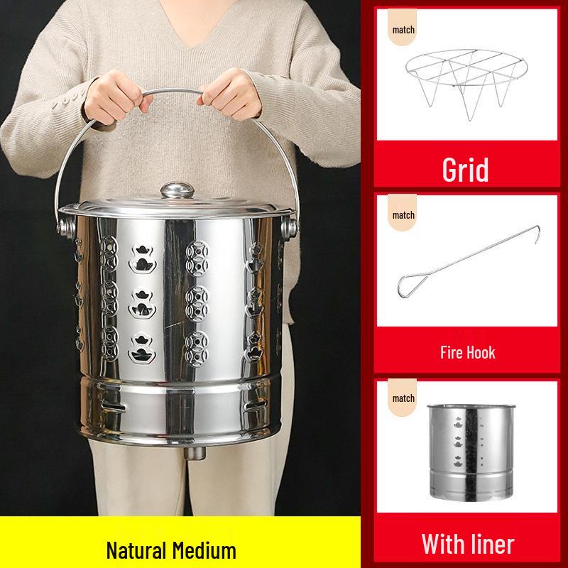 Incinerator Fire Bucket for Burning Paper and Incense