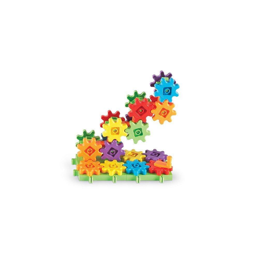 Learning Resources Colorful Gear Blocks Starter Set, 60 Pieces, Toy Gears, LER9148 (Authentic Product)