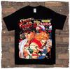Classic Action Game Arcade Short Sleeve Printed Cotton T-Shirt Vintage High Street Top Casual Loose Streetwear Unisex