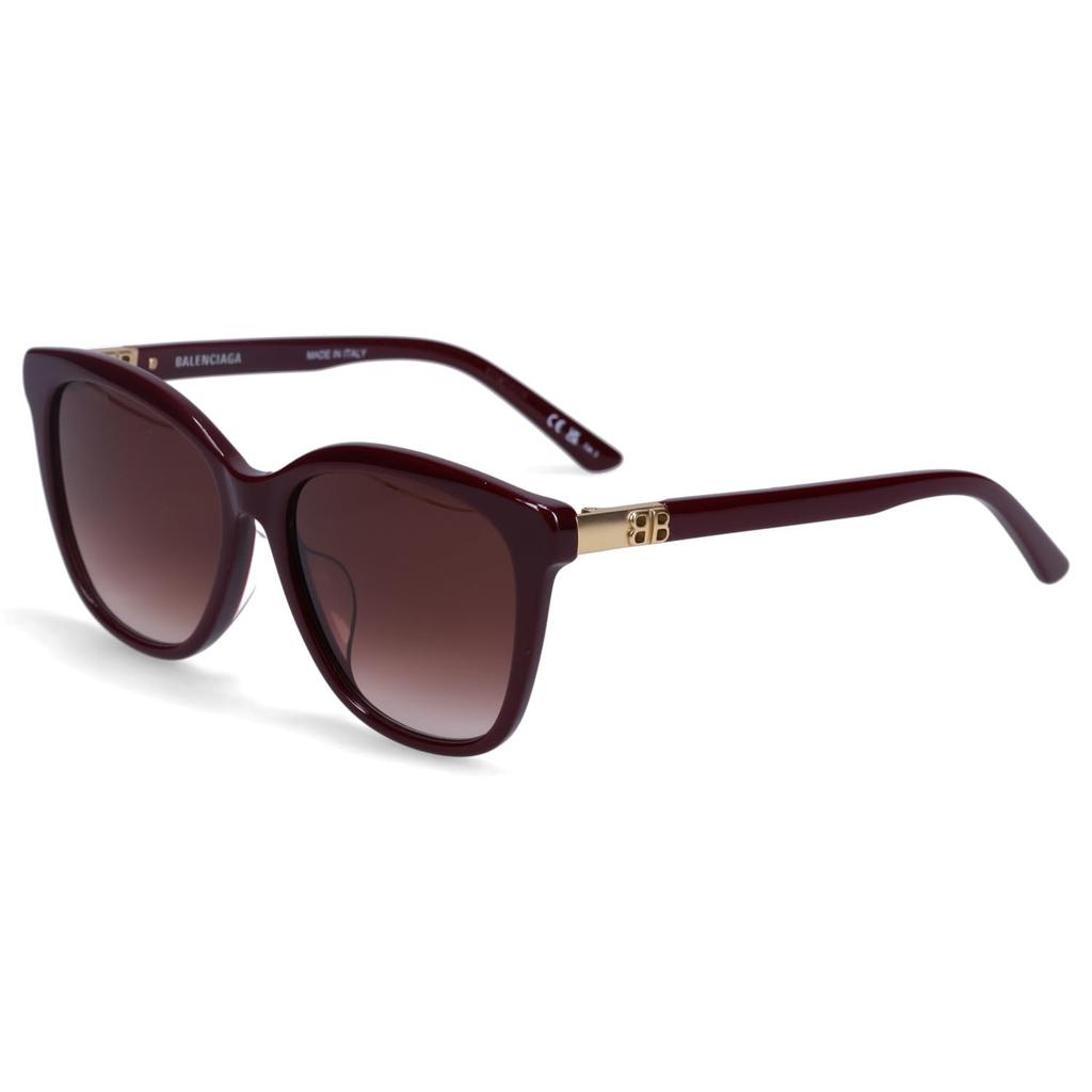 Balenciaga Sunglasses for Men and Asian UV Women, Fit, Protection, Burgundy, BB0183SA-004 [Used]