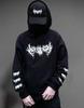 European and American Wish Independent Station Tide Brand Pattern Hooded Sweater Supports a Custom-made