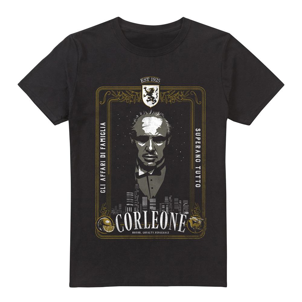The Godfather Mens Don Vito Corleone Classic Poster T-Shirt