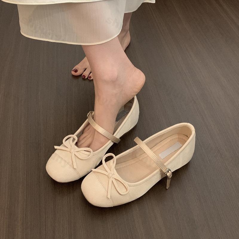 Women Ballet Falts Shoes 2026 New Casual Comfortable Mary Jane Summer High Quality Women Shoes French Round Toe Ballerinas Shoes