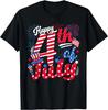 Happy 4th of July Graphic Tee Patriotic USA American Flag Stars TShirt Unisex
