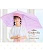 Arisana Folding Umbrella for Ribbon Storage Name Tag Antique 55cm Kids, Girls, Hand-Open, Pattern, Bag, Included, Pink,
