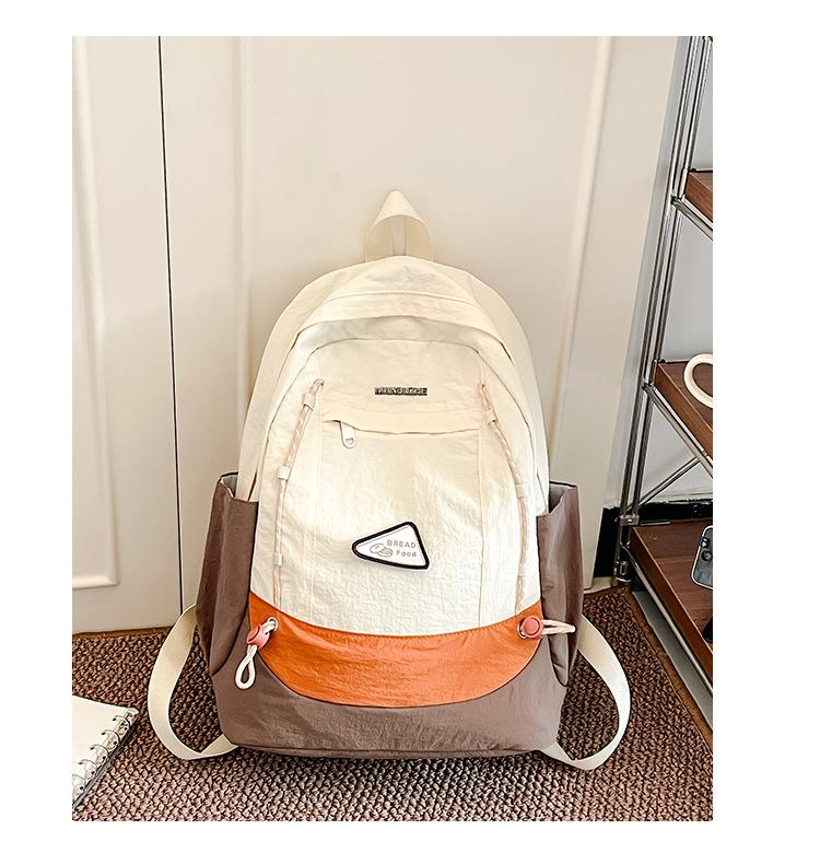 

Простой школьный рюкзак, корейские контрастные цвета, новый школьный рюкзак, легкий дорожный и повседневный рюкзак, высокая ценность, грязеотталкивающий