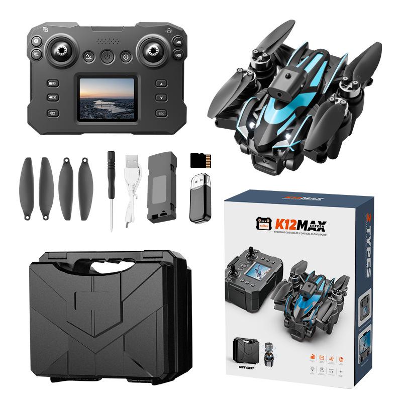 K12Max Drone: HD Aerial Photography, Screen Display, Remote Control, Brushless Obstacle Avoidance Quadcopter