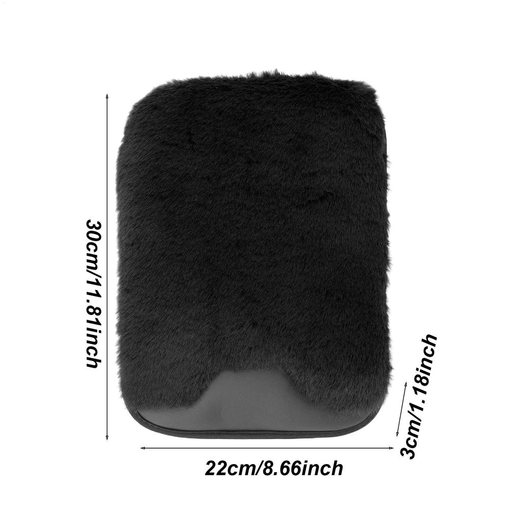 Arm Rest Cover For Car Center Console Plush Protective Pad Car Center Console Cover For Truck Interior Vehicle Women Men Office