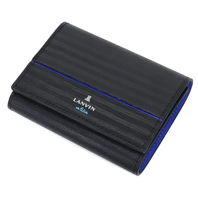 

[Lanvin on Blue] trifold wallet With coin purse Loge 516605 black