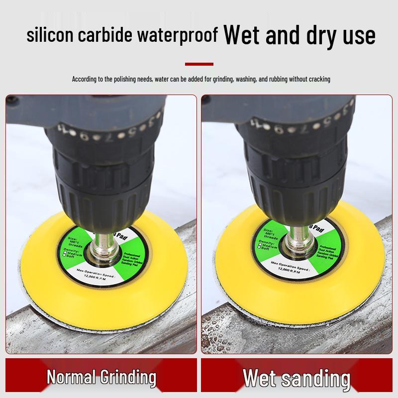 Round Self-Adhesive Sanding Discs Set: 1-4 Inch Polishing Pads for Glass Grinding