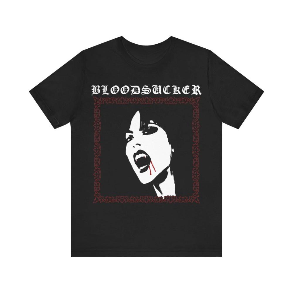 Vampire female vampire Tshirt horror art Tshirt gothic shirt dark gothic style Unisex streetwear tops suitable for all seasons