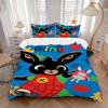 Bing'S Colorful Adventure Print 3Pcs Bedding Setduvet Cover With 2 Bedropillowcase Home Birthday Gift