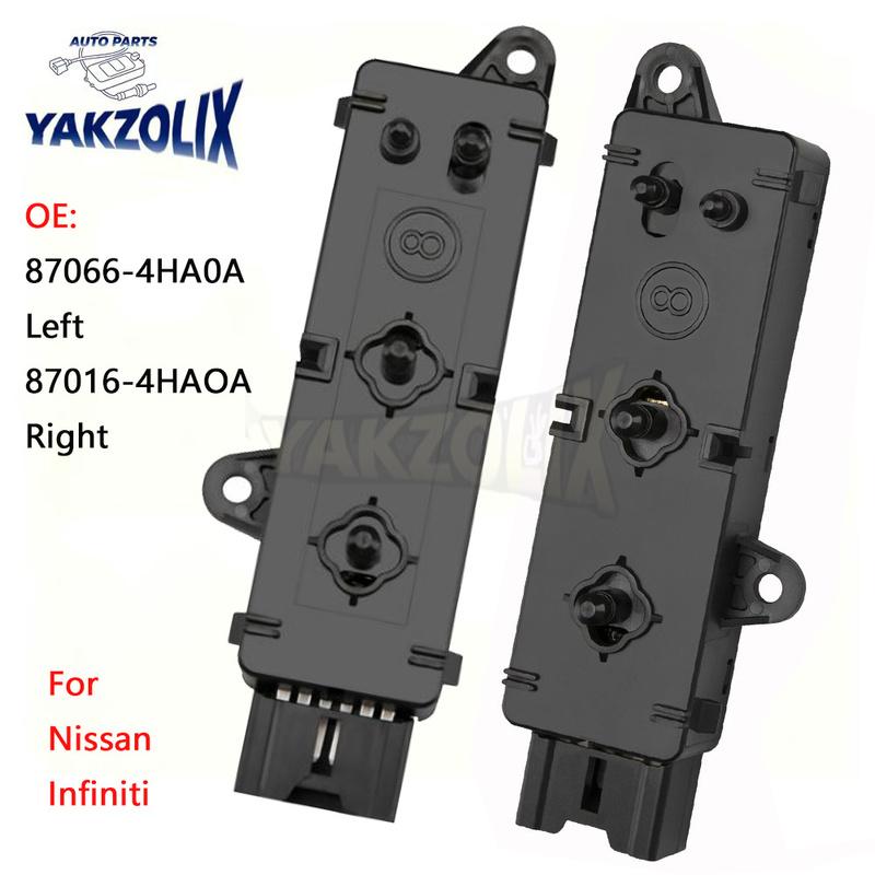 Front Left Right Power Seat Control Switch for Nissan Maxima 2009- Infiniti Q50 Q60 2015- 87066-4HA0A 87016-4HAOA