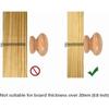 20pcs Drawer Door Wooden Handle, Furniture Knob, Furniture Handles for Cupboard Wardrobe Kitchen, Round Pull Knobs for Cupboard Drawer Shoebox Cupboar