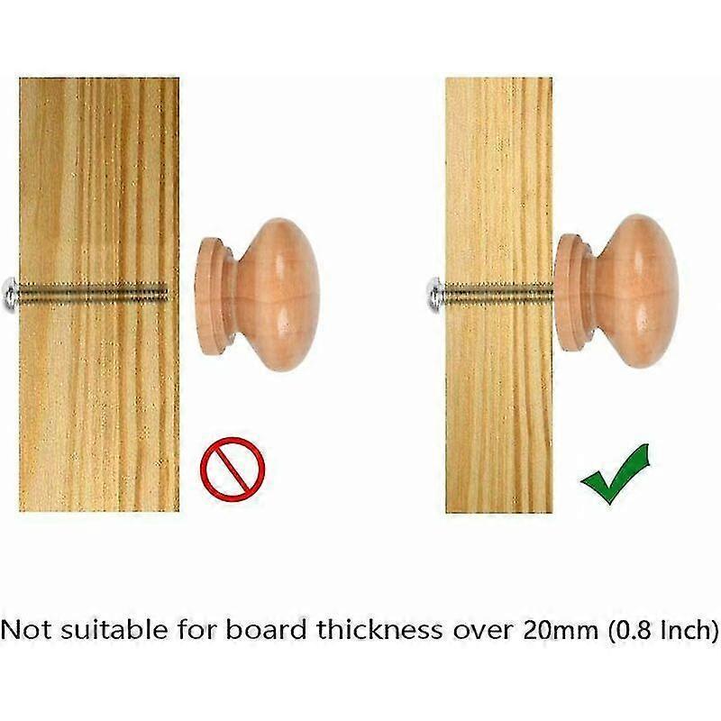 20pcs Drawer Door Wooden Handle, Furniture Knob, Furniture Handles for Cupboard Wardrobe Kitchen, Round Pull Knobs for Cupboard Drawer Shoebox Cupboar