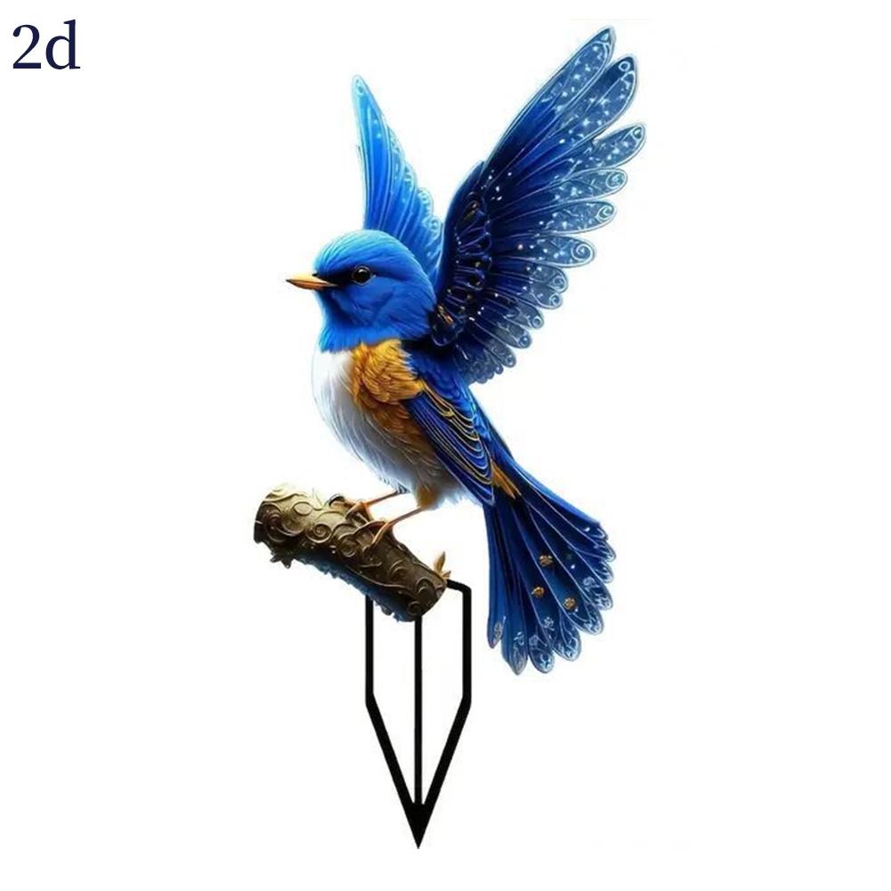 Outdoor Vogelornament Wetterfestes Acryl Gartenstecker Für Hofkunst Rasendekoration Tierfigur Tierplastik