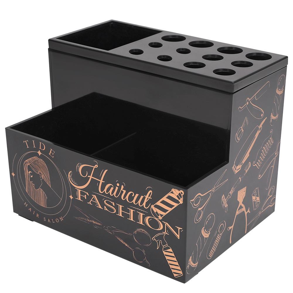 Boîte de Rangement Haut de Gamme Antidérapante pour Ciseaux de Coiffure pour Barbiers et Stylistes