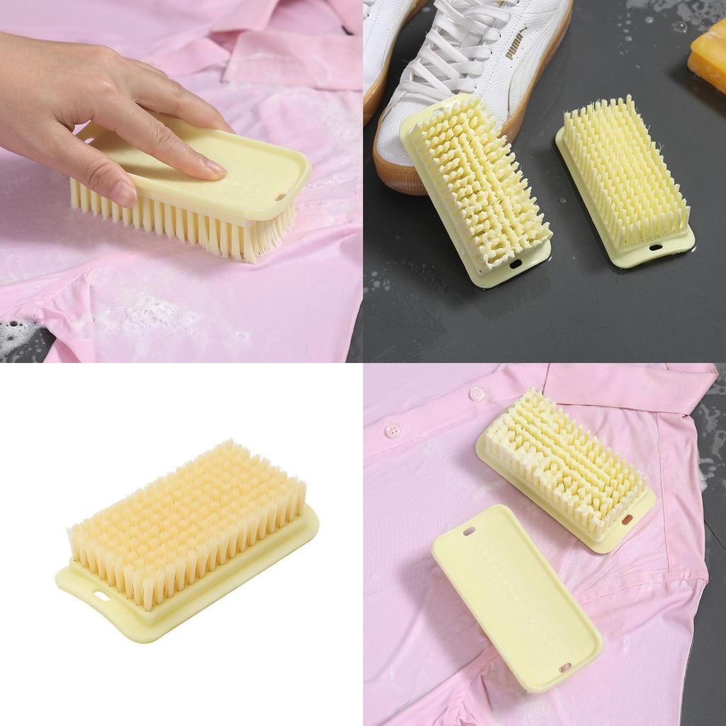 Multipurpose Plastic Laundry Brush For Clothes Shoes Cleaning With Soft Bristles