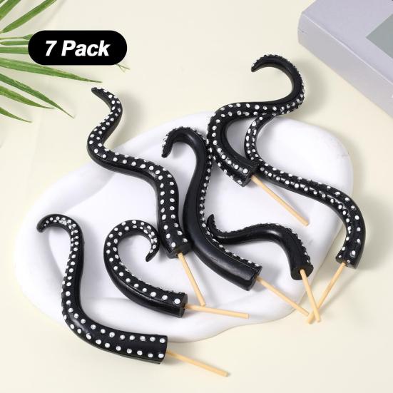 7Pcs/Set Planter Insert Tentacles Flower Pot Decoration Realistic Octopus Tentacles for Garden Balcony Indoor Potted Plants Decor
