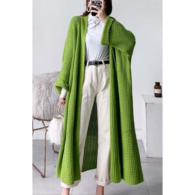 Autumn/winter Elegant Fashion Knitted Cardigan Long Sweater Women Coats New Loose Casual V Neck Jackets Office Long Sleeve Coats Shirt Clothing