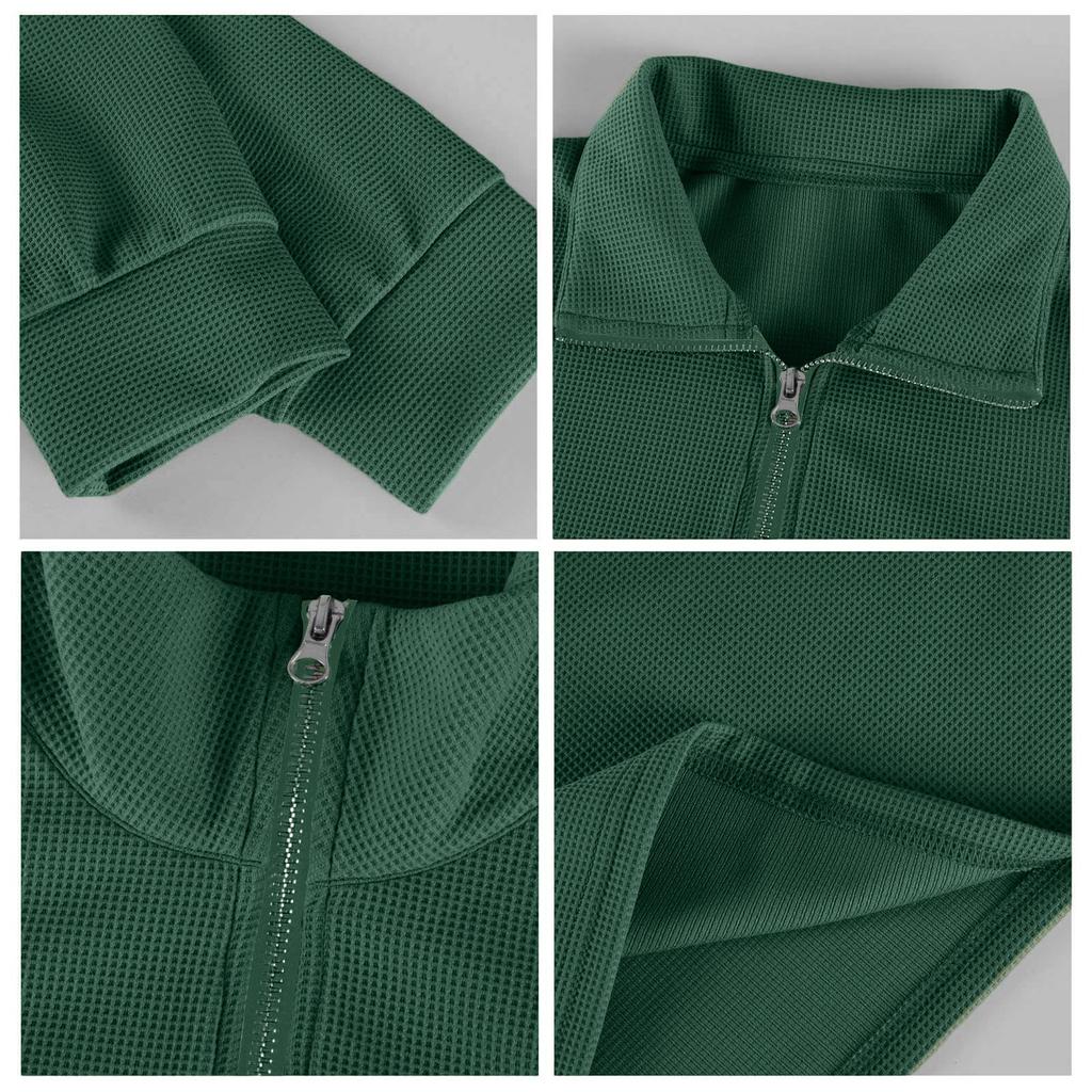 Men's Vintage Long,Sleeve Top | Zip,Up Stand Collar Stylish Casual Shirt For Daily & Outing Wear