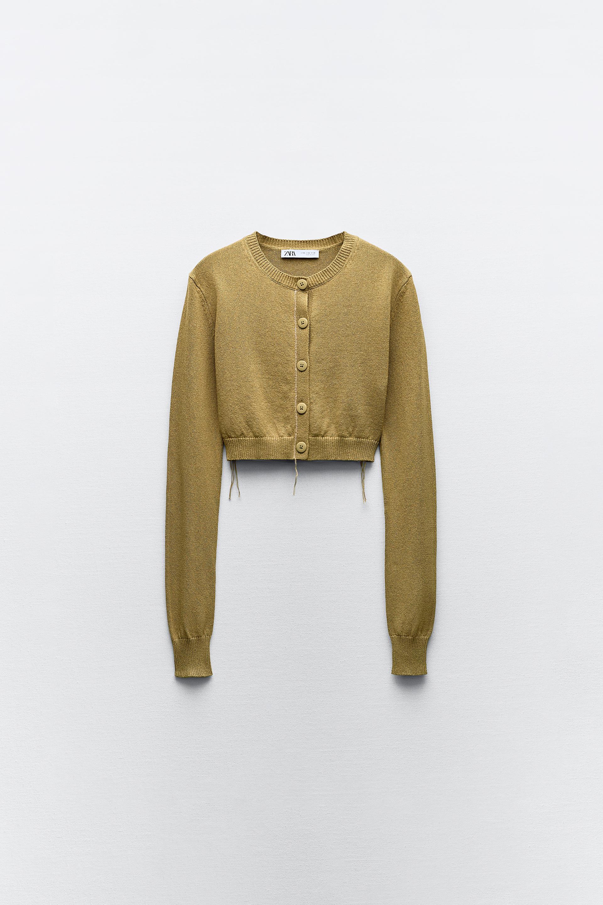 

ТРИКОТАЖНЫЙ КАРДИГАН С КОНТРАСТНОЙ ОТСТРОЧКОЙ