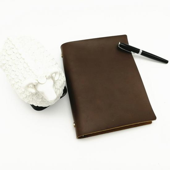 

No Name Retro Pure Cowhide A5 Loose-leaf Planner Notebook A5 - Multi-Functional Pages коричневый