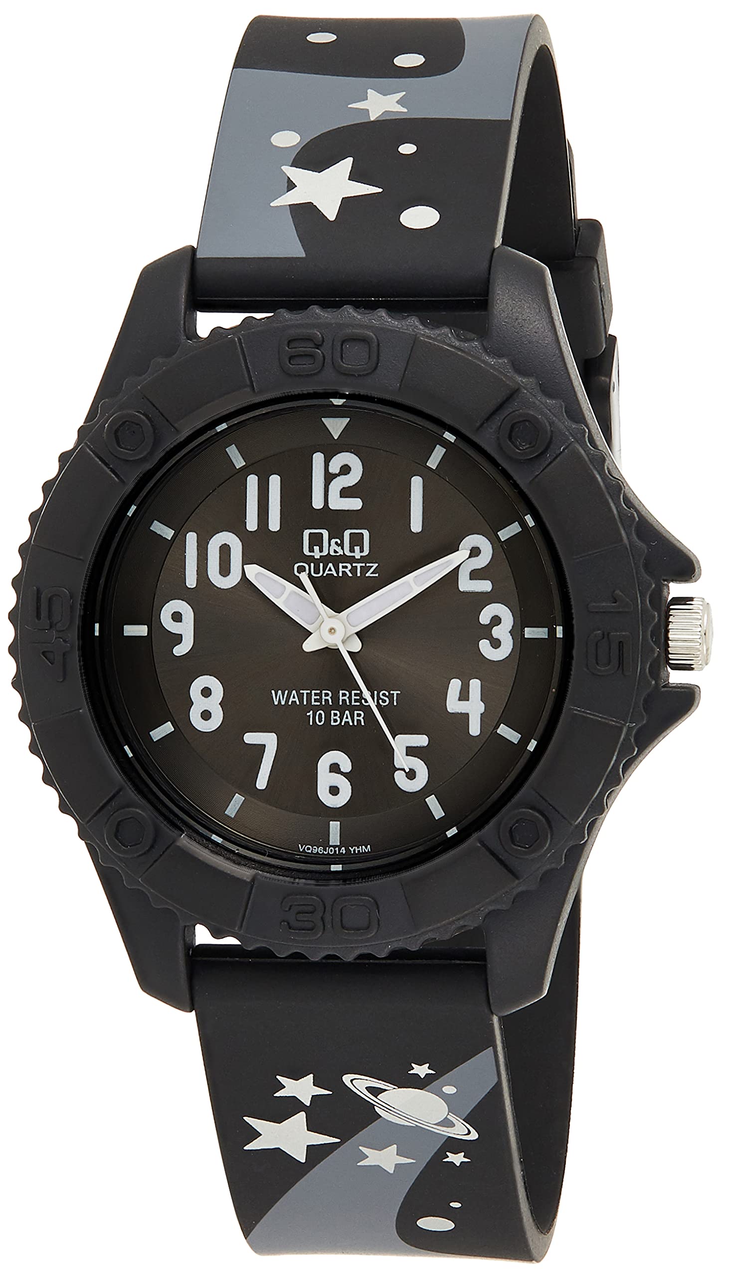 10 ATM Water Resistant Analog Kids Collection VQ96J014 Black x Gray [Citizen Q&Q] Watch, Q&Q