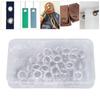 100 Sets Stainless Steel Grommet Tool Kit Durable Grommet Setting Tool Eyelet Kit  For Tarps