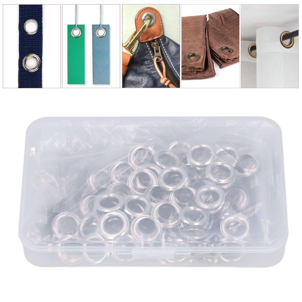100 Sets Stainless Steel Grommet Tool Kit Durable Grommet Setting Tool Eyelet Kit  For Tarps