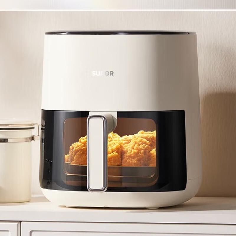 SUPOR 5L Visible Window Steam Air Fryer CN plug (adapter included)