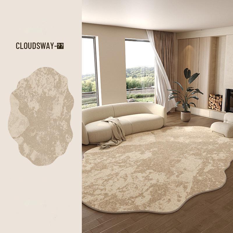 Nordic-Style Thickened Imitation Cashmere Rug: Dirt-Resistant, Easy-Clean, Soft Living Room and Bedroom Mat.