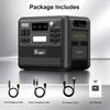 Powerstation portable - FOSSIBOT - F2400 - 2048Wh - 2400W - LiFePO4 avec panneau solaire 420W