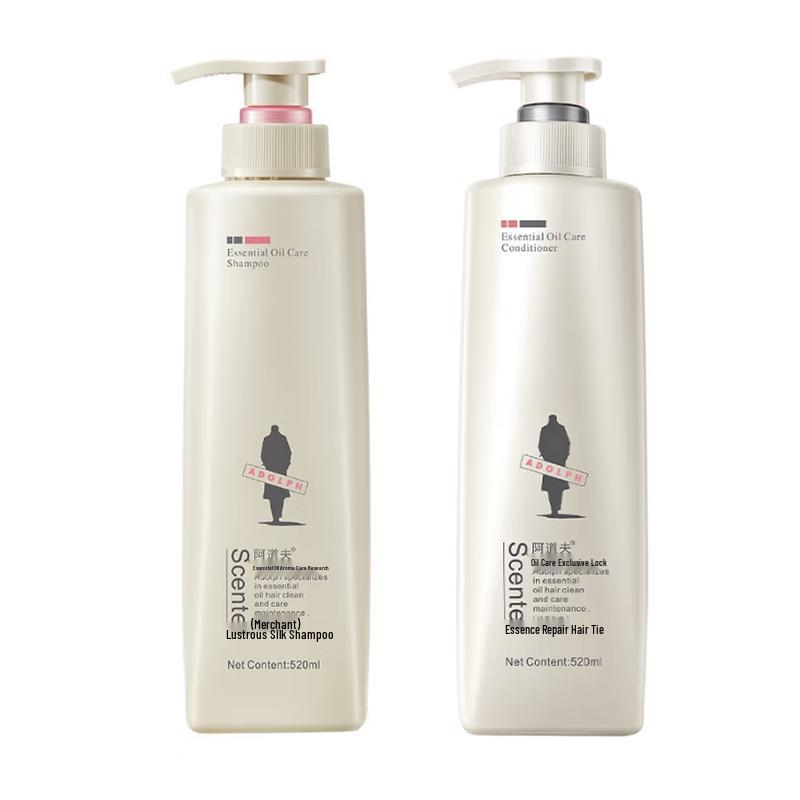 Adolph Brightening & Smooth Anti-Dandruff Oil Control Hair Care Set