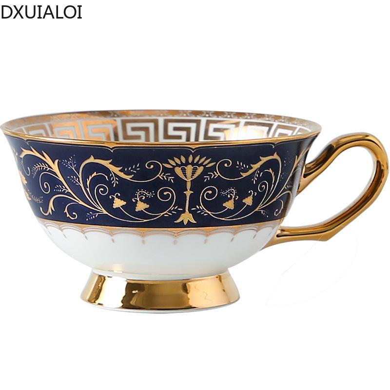 DXUIALOI British Style Ceramic Cup Creative Court  Coffee Cup Mug Water Cup Afternoon Tea Cup Dish Set Home Decoration 250ml