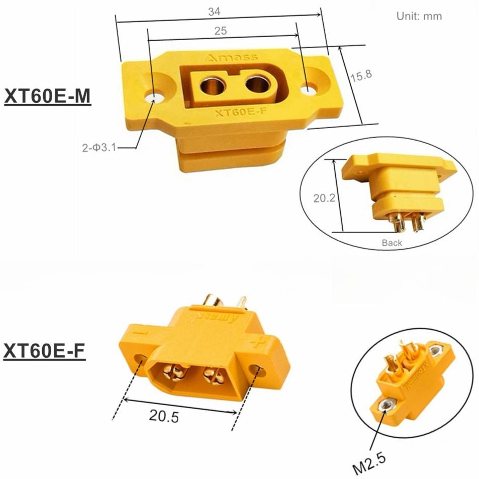 XT60 PW XT60PW XT30PW XT30 XT60E-M/F Connector Plug Socket Female Male for Drone RC Helicopter Li Lithium Ion Battery Amass CE