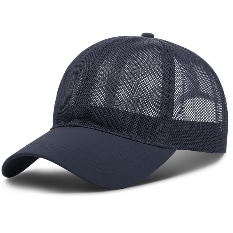 New Summer Full Mesh Baseball Cap Men Women Hollow Out Breathable Quick Dry Cooling Sunscreen Outdoor Peaked Hat New