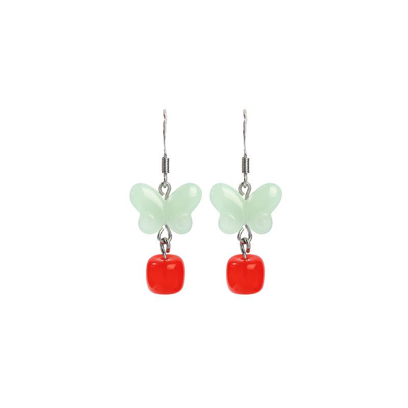 Zarif Retro Song Hanedanlığı Peri Kelebek Küpeler