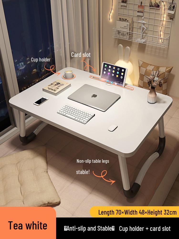 Foldable Bedside Table & Study Desk for Dorms and Kids