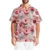 Men's Casual Short,Sleeved V,Neck Printed Front Pocket Top