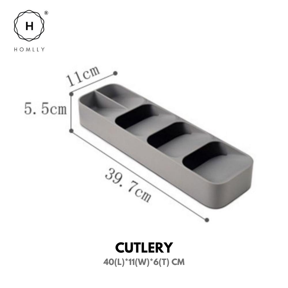Homlly Drawer Organizer Tray for Cutlery and Knives