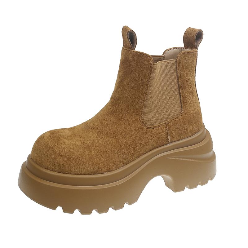 Fashion 2025 New Fashion Slimming Briti Sle Boots Women's Retro Ankle Boot Autumn Winter Warmth Comfort Mid-Calf Knight Ort Boots