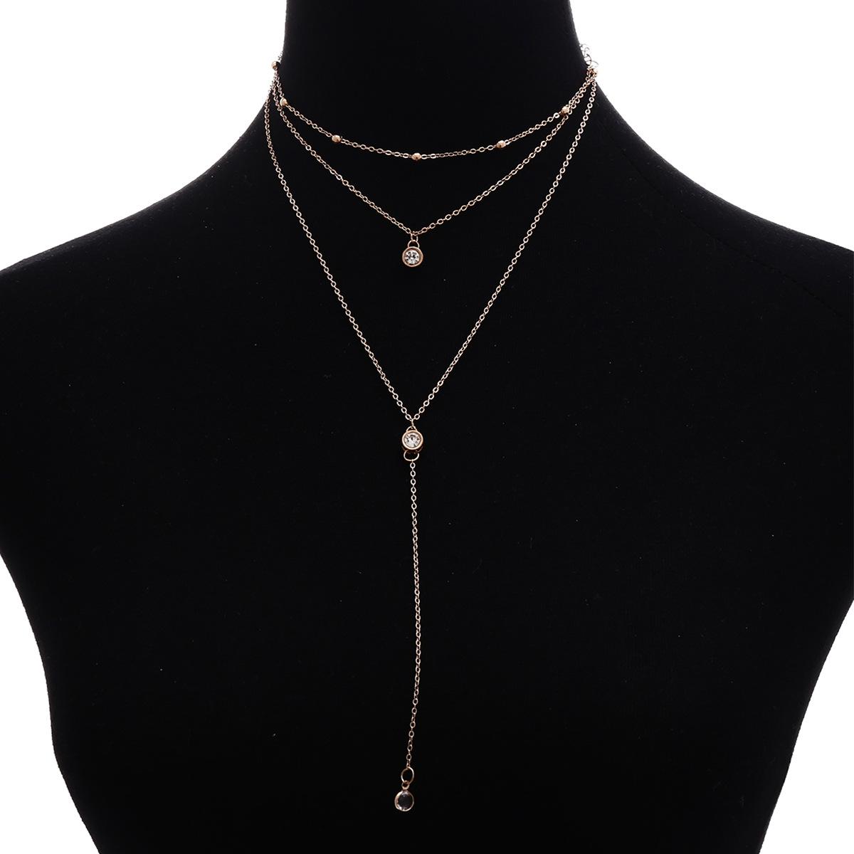 

Аксессуары, Кулон-месяц из сплава, Цепочка-свитер со стразами, Длинное универсальное осенне-зимнее ожерелье-аксессуар для одежды