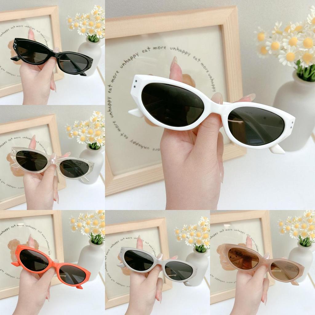 P1322 Hot Selling Small Frame Sunglasses Women's Fashionable Cat Eye Retro Sunglasses Wholesale